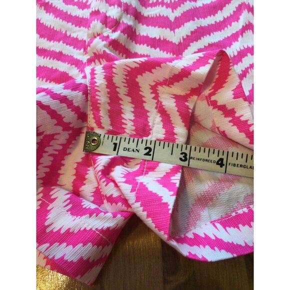 Lilly Pulitzer Womens Walsh Shorts Size 8 Pink & White Zebra Pattern Preppy Vaca - Picture 9 of 9